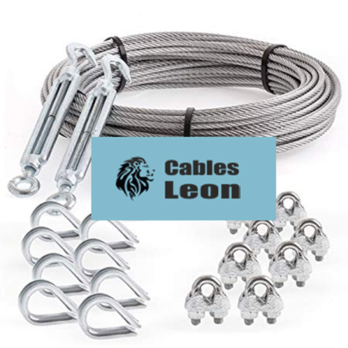 Cables de acero y accesorios, tanto para la industria como para el comercio